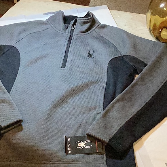 Men’s Spyder Quarter Zip Pullover Polar Jacket Sz. S - Picture 2 of 7